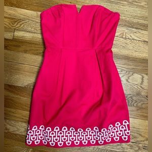 Vineyard Vines Kentucky Derby dress in pink.